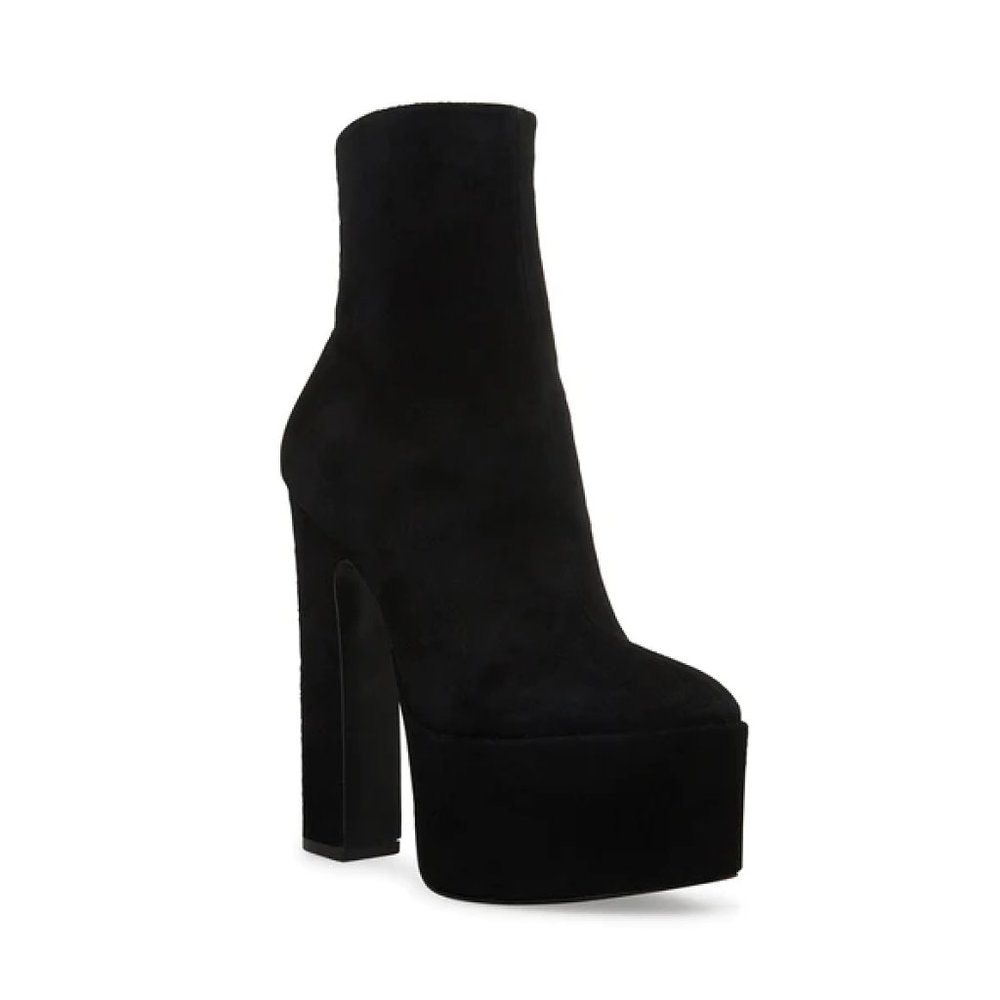 STEVE MADDEN Main Platform Boot In Black Suede (Size: US 7) (NEW)
